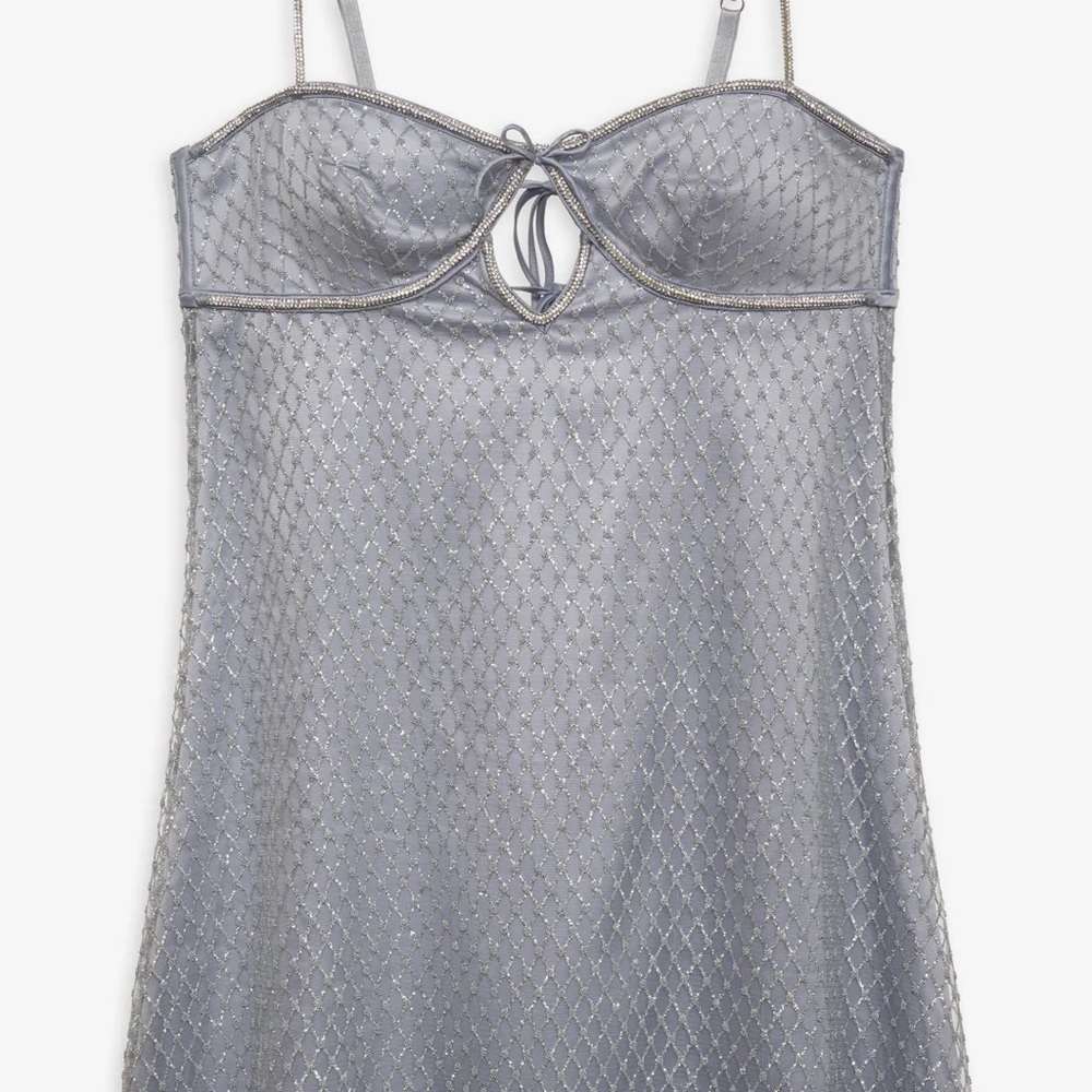 For Love and Lemons Glitter Slip Dress